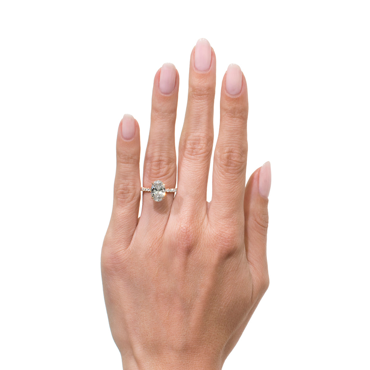 2.95ct Oval Cut Diamond Engagement Ring