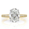 3.44ct Oval Cut Diamond Engagement Ring