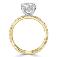 3.44ct Oval Cut Diamond Engagement Ring