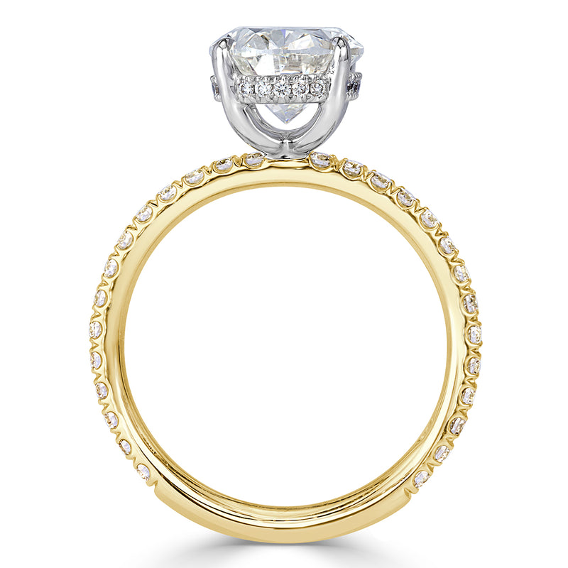 3.44ct Oval Cut Diamond Engagement Ring