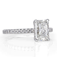 1.91ct Radiant Cut Diamond Engagement Ring
