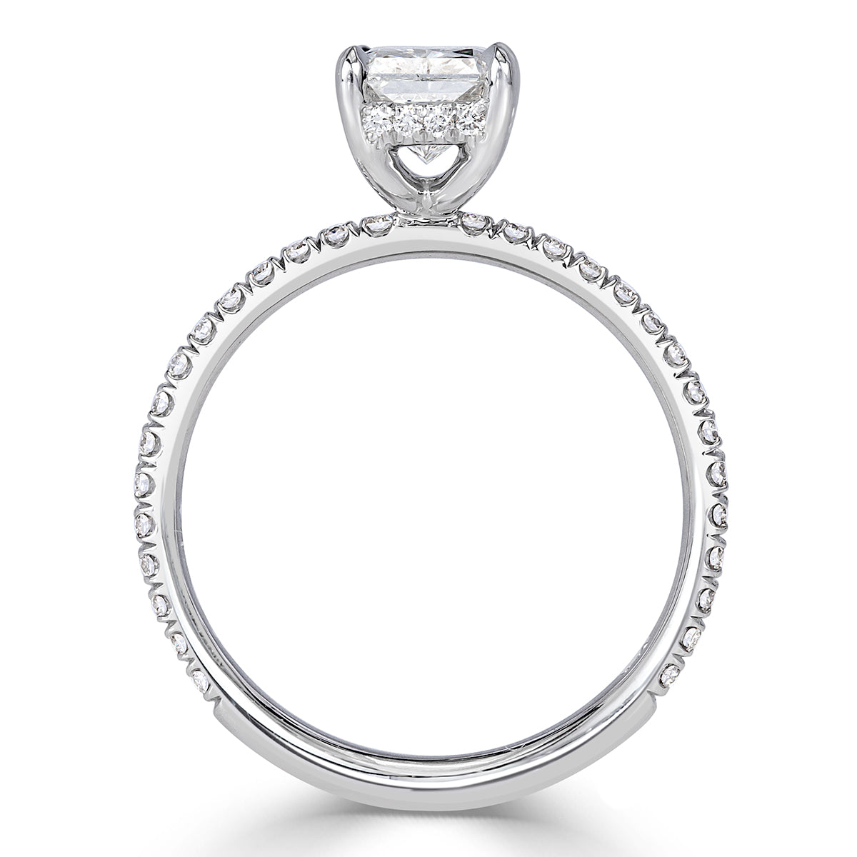 1.91ct Radiant Cut Diamond Engagement Ring