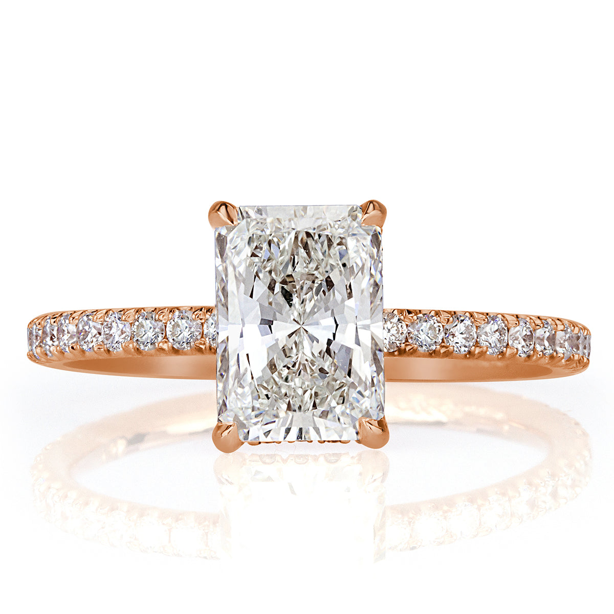 1.95ct Radiant Cut Diamond Engagement Ring