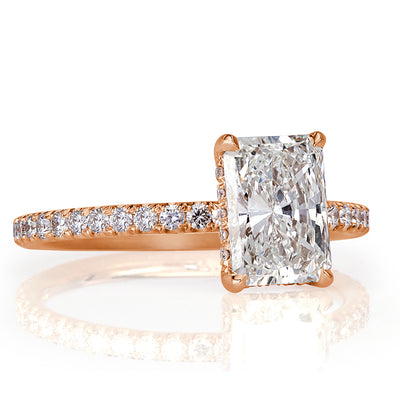 1.95ct Radiant Cut Diamond Engagement Ring