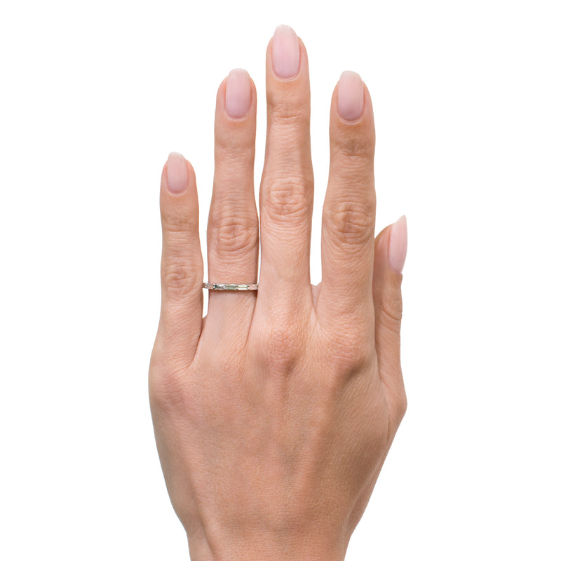 1.25ct Baguette Cut Diamond Eternity Band in 18k White Gold