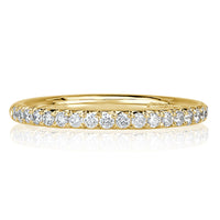0.25ct Round Brilliant Cut Diamond Band in 18k Yellow Gold
