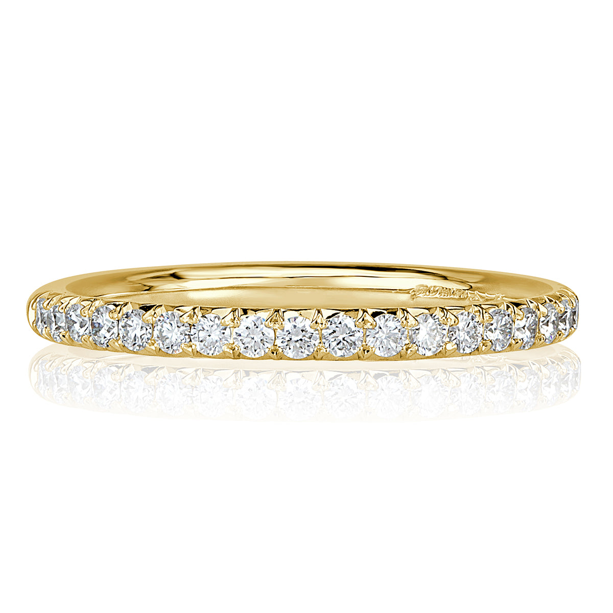 0.25ct Round Brilliant Cut Diamond Band in 18k Yellow Gold