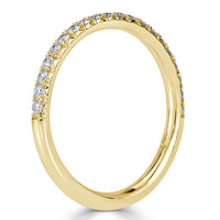 0.25ct Round Brilliant Cut Diamond Band in 18k Yellow Gold