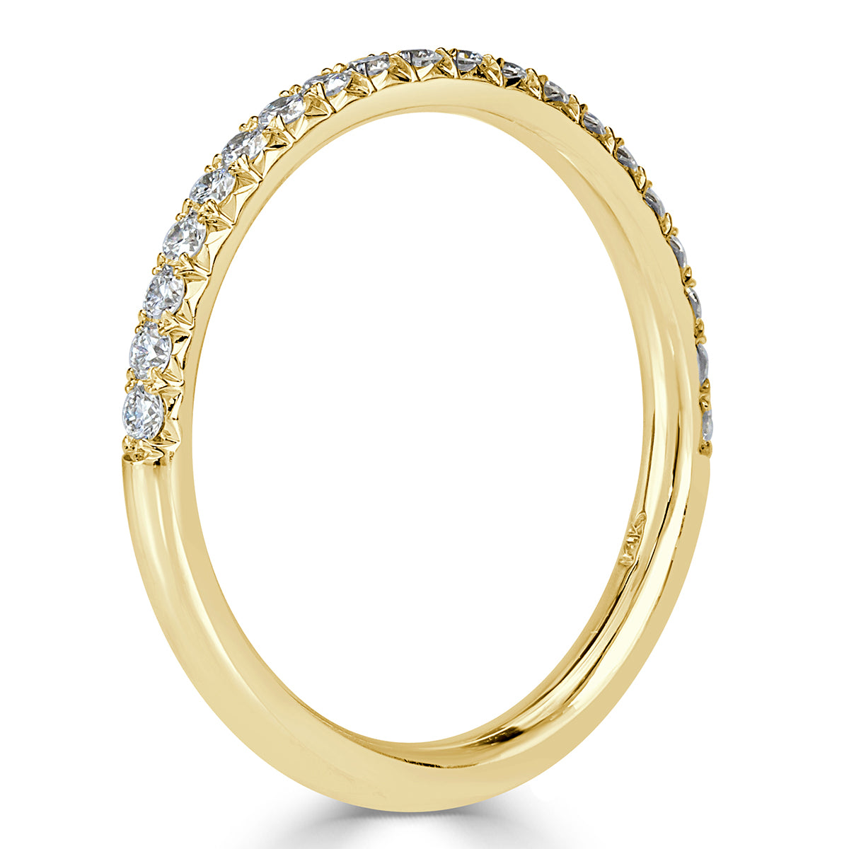 0.25ct Round Brilliant Cut Diamond Band in 18k Yellow Gold