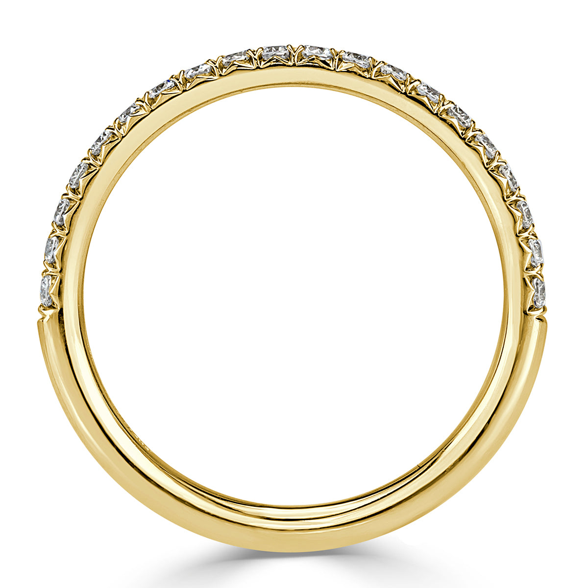 0.25ct Round Brilliant Cut Diamond Band in 18k Yellow Gold