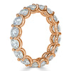 4.00ct Round Brilliant Cut Diamond Eternity Band in 18k Rose Gold