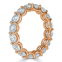 4.00ct Round Brilliant Cut Diamond Eternity Band in 18k Rose Gold