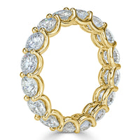 4.00ct Round Brilliant Cut Diamond Eternity Band in 18k Yellow Gold