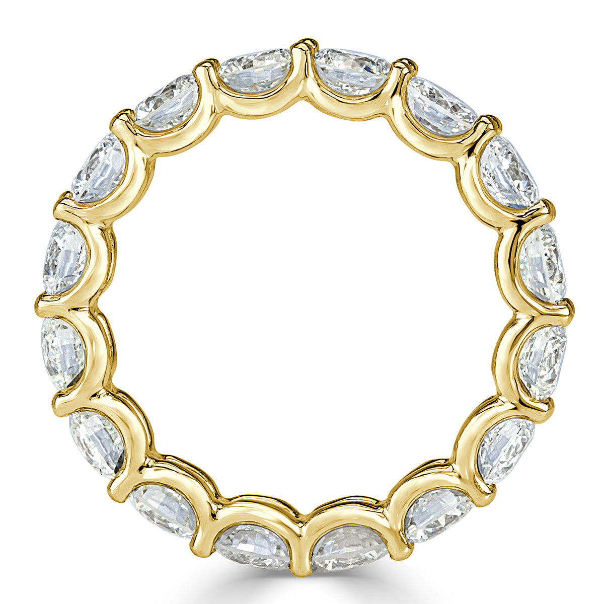 4.00ct Round Brilliant Cut Diamond Eternity Band in 18k Yellow Gold