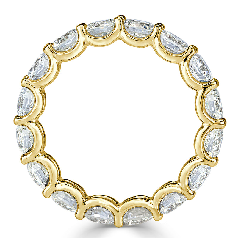 4.00ct Round Brilliant Cut Diamond Eternity Band in 18k Yellow Gold