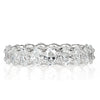 3.70ct Oval Cut Diamond Eternity Band in 18k White Gold