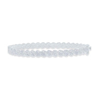 1.20ct Diamond Twist Bangle in 14k White Gold