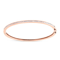0.60ct Baguette Diamond Bangle in 14k Rose Gold