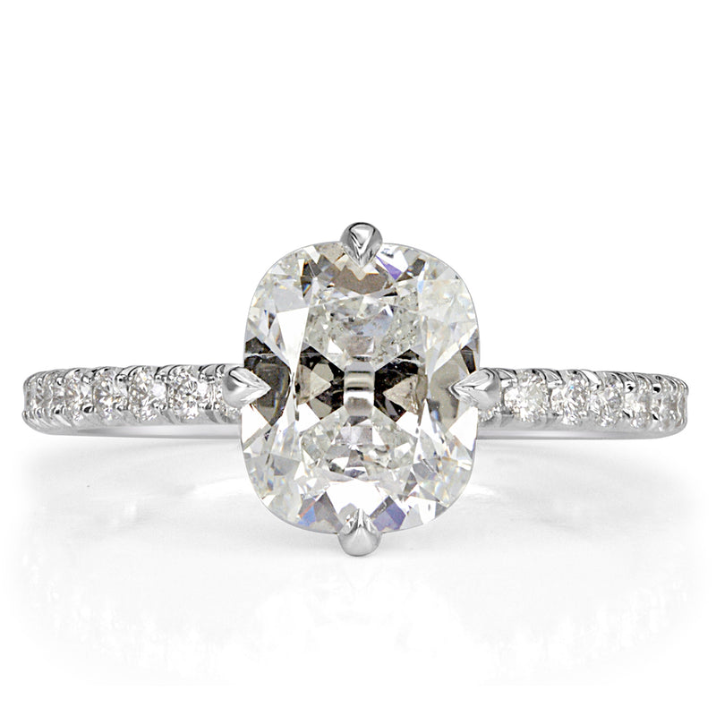 2.32ct Old Mine Cut Diamond Engagement Ring
