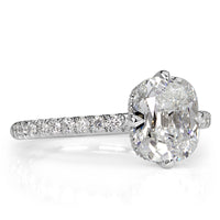 2.32ct Old Mine Cut Diamond Engagement Ring