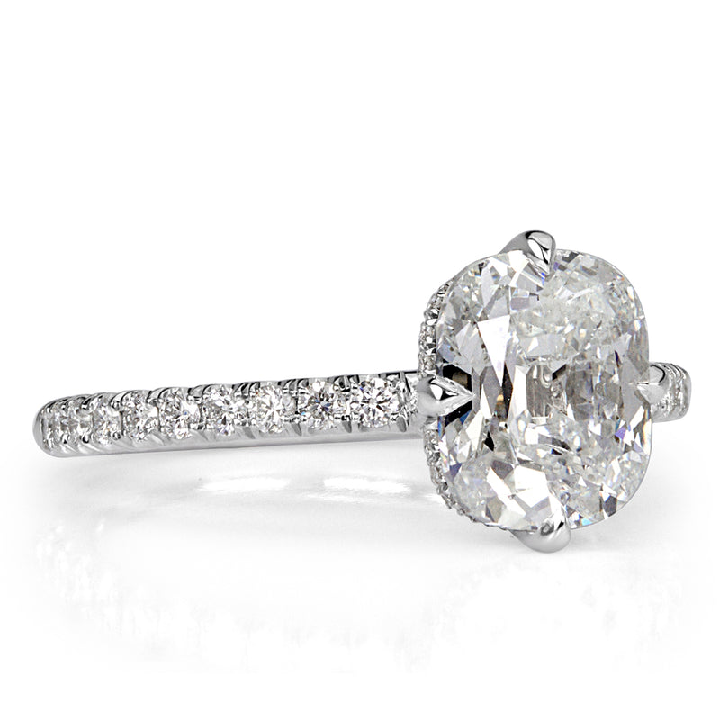 2.32ct Old Mine Cut Diamond Engagement Ring
