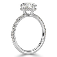 2.32ct Old Mine Cut Diamond Engagement Ring