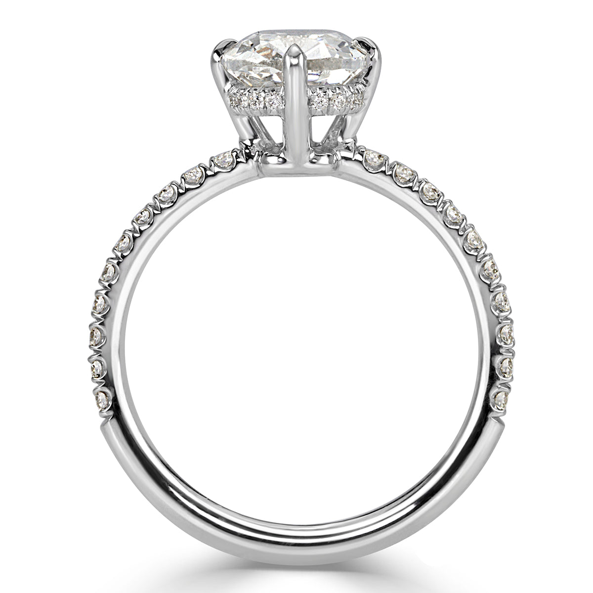 2.32ct Old Mine Cut Diamond Engagement Ring