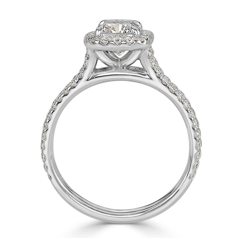 1.71ct Cushion Cut Diamond Engagement Ring