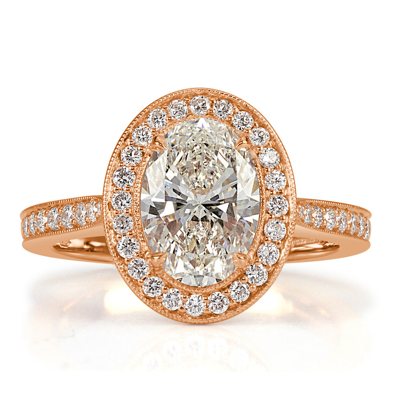 2.39ct Oval Cut Diamond Engagement Ring