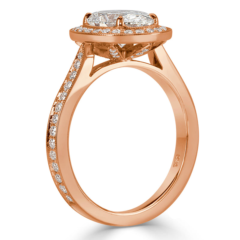 2.39ct Oval Cut Diamond Engagement Ring