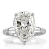 4.90ct Pear Shaped Diamond Engagement Ring