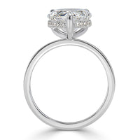 4.90ct Pear Shaped Diamond Engagement Ring