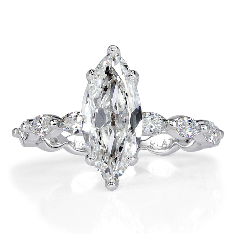 2.27ct Marquise Cut Diamond Engagement Ring