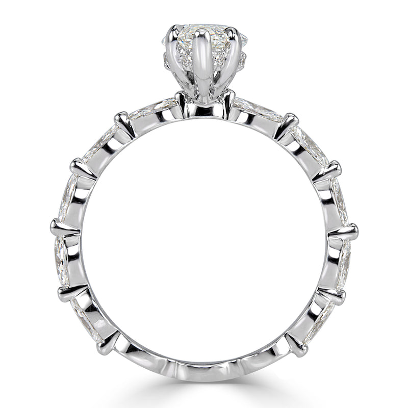 2.27ct Marquise Cut Diamond Engagement Ring