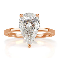 2.34ct Pear Shaped Diamond Engagement Ring