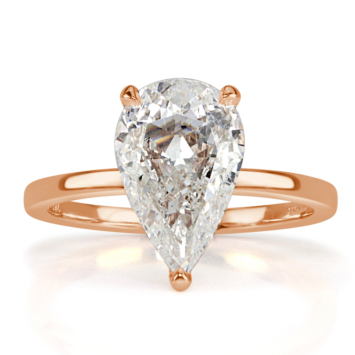 2.34ct Pear Shaped Diamond Engagement Ring