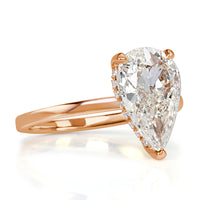 2.34ct Pear Shaped Diamond Engagement Ring