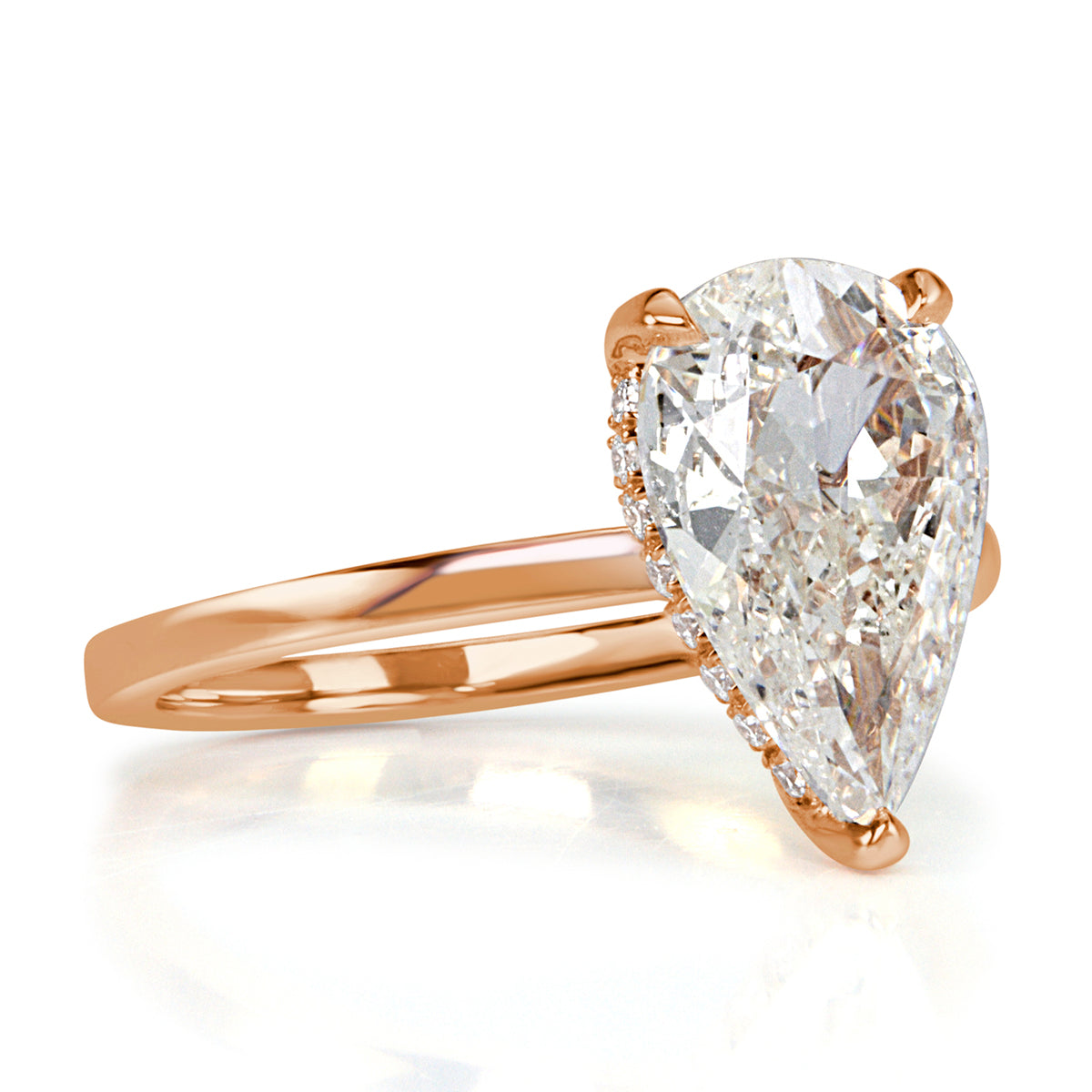 2.34ct Pear Shaped Diamond Engagement Ring