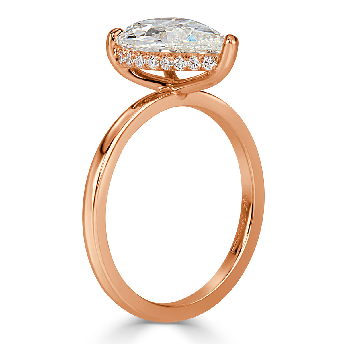 2.34ct Pear Shaped Diamond Engagement Ring