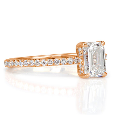 1.35ct Emerald Cut Diamond Engagement Ring