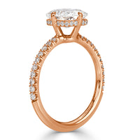 2.04ct Old Mine Cut Diamond Engagement Ring