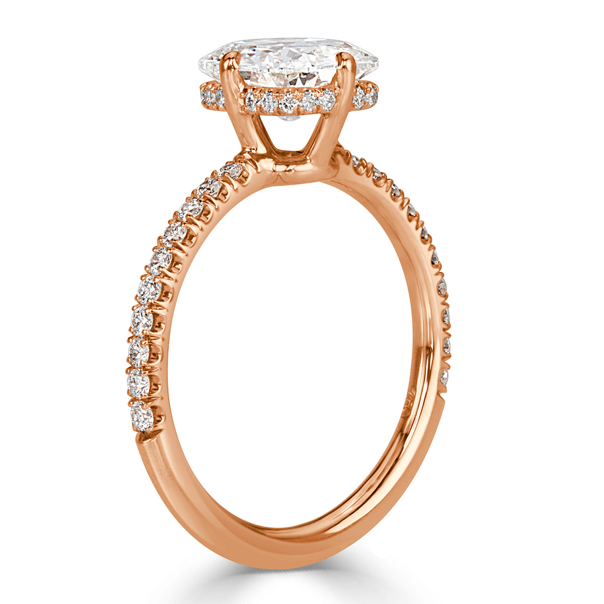 2.04ct Old Mine Cut Diamond Engagement Ring