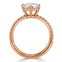 2.04ct Old Mine Cut Diamond Engagement Ring