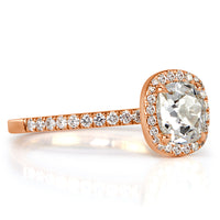 1.31ct Old Mine Cut Diamond Engagement Ring