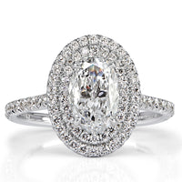 1.59ct Oval Cut Diamond Engagement Ring