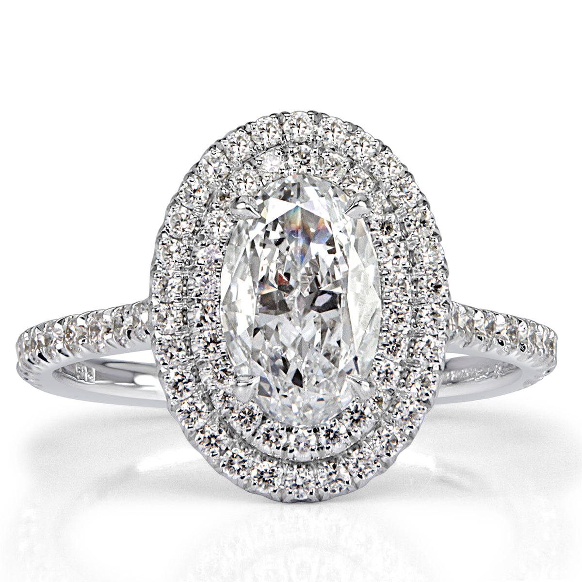 1.59ct Oval Cut Diamond Engagement Ring