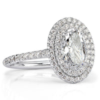 1.59ct Oval Cut Diamond Engagement Ring
