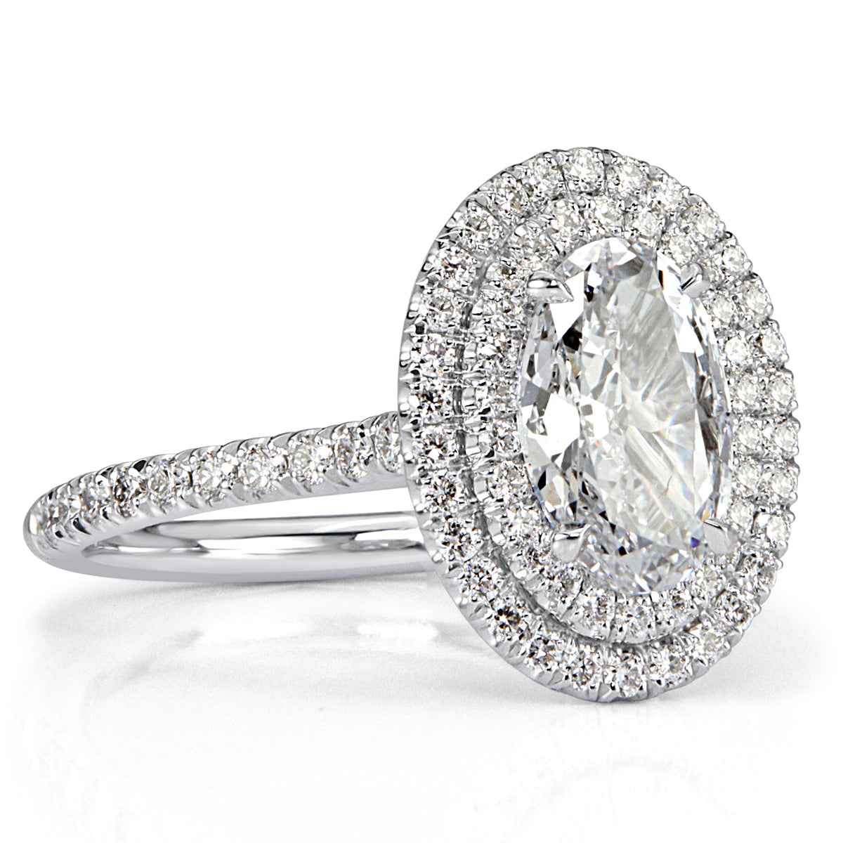1.59ct Oval Cut Diamond Engagement Ring