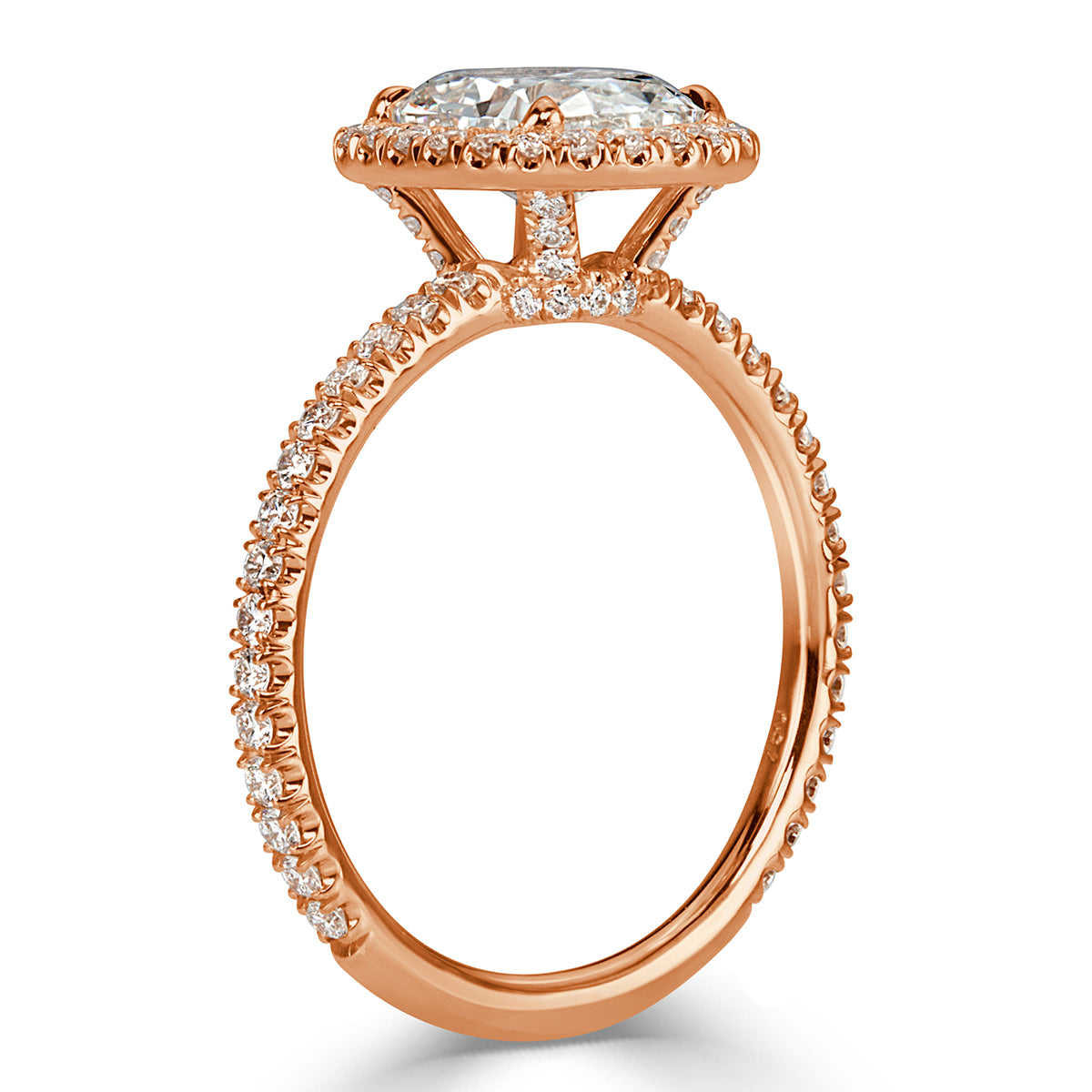 2.08ct Old Mine Cut Diamond Engagement Ring