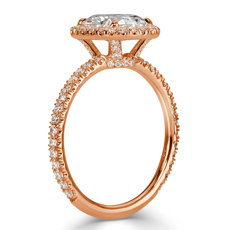 2.08ct Old Mine Cut Diamond Engagement Ring